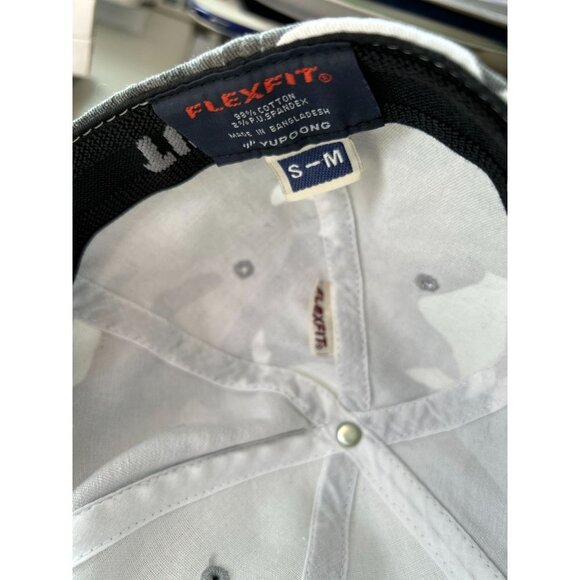 Camo Gray Cap Hat "Party Till the AM" Embroidery Denim Red Stars - Picture 6 of 7